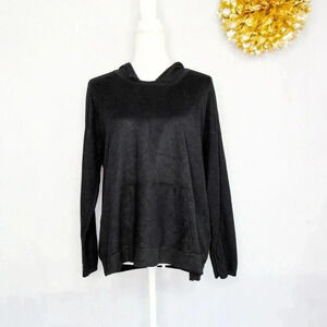 Evolution By Cyrus  Hoodie Sweatshirt Black Long Sleeve Pocket L
